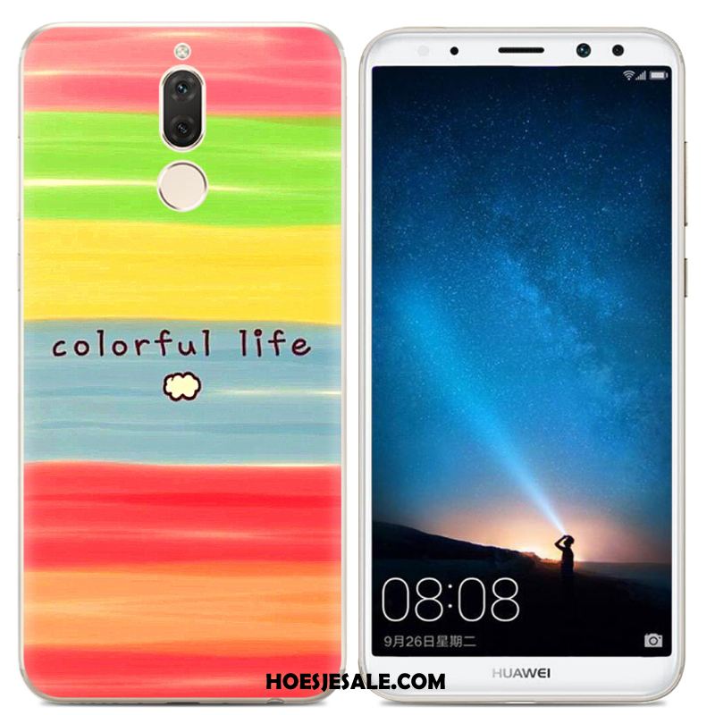 Huawei Mate 10 Lite Hoesje Hoes Scheppend Trend Geel Mobiele Telefoon Kopen