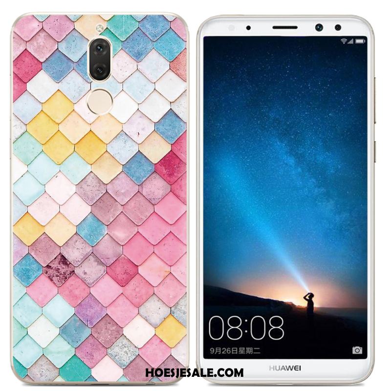 Huawei Mate 10 Lite Hoesje Hoes Scheppend Trend Geel Mobiele Telefoon Kopen