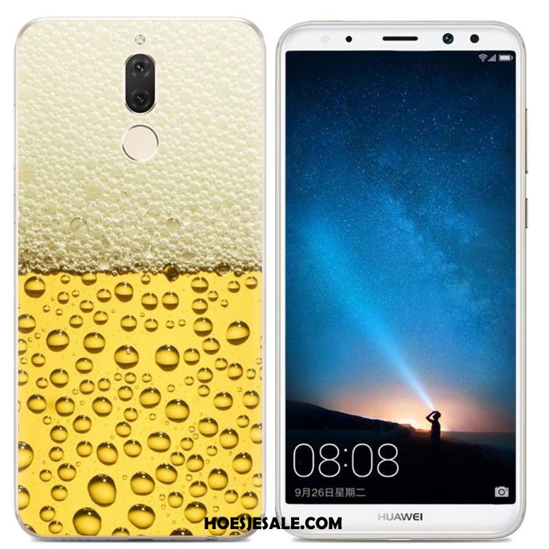 Huawei Mate 10 Lite Hoesje Hoes Scheppend Trend Geel Mobiele Telefoon Kopen