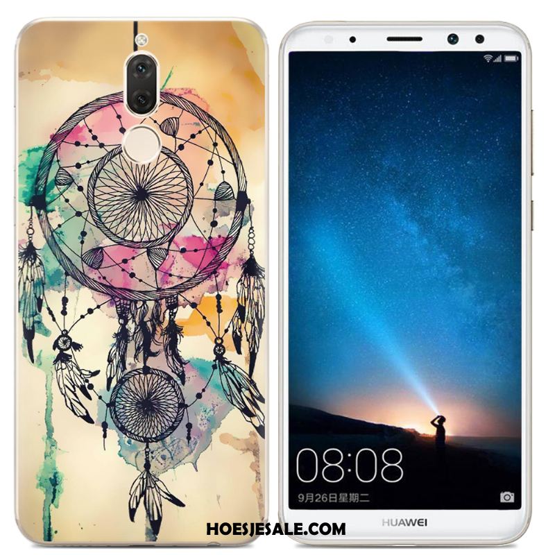 Huawei Mate 10 Lite Hoesje Hoes Scheppend Trend Geel Mobiele Telefoon Kopen