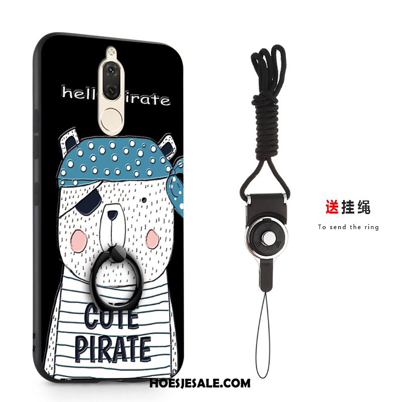 Huawei Mate 10 Lite Hoesje Ring Zacht Zwart Reliëf Mobiele Telefoon Sale