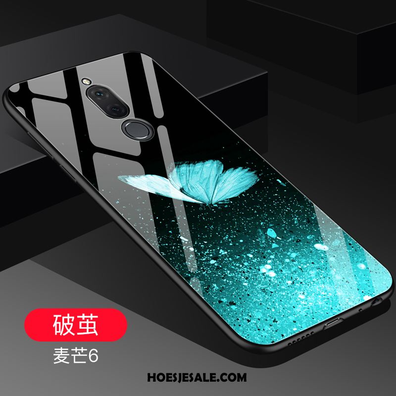 Huawei Mate 10 Lite Hoesje Trendy Merk Purper Anti-fall Bescherming Glas Korting
