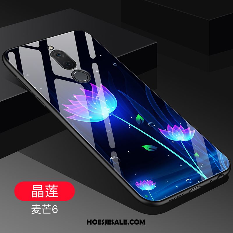Huawei Mate 10 Lite Hoesje Trendy Merk Purper Anti-fall Bescherming Glas Korting