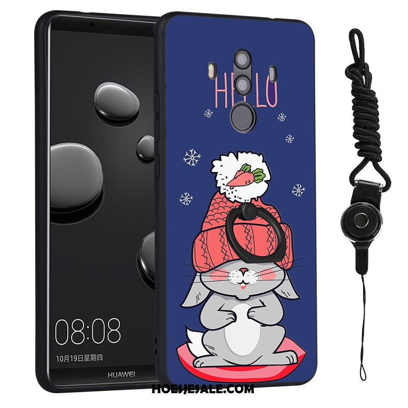 Huawei Mate 10 Pro Hoesje Bescherming Trend Blauw Mooie Hoes Korting