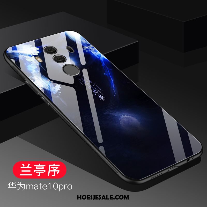 Huawei Mate 10 Pro Hoesje Hoes Glas Blauw Mobiele Telefoon Sale