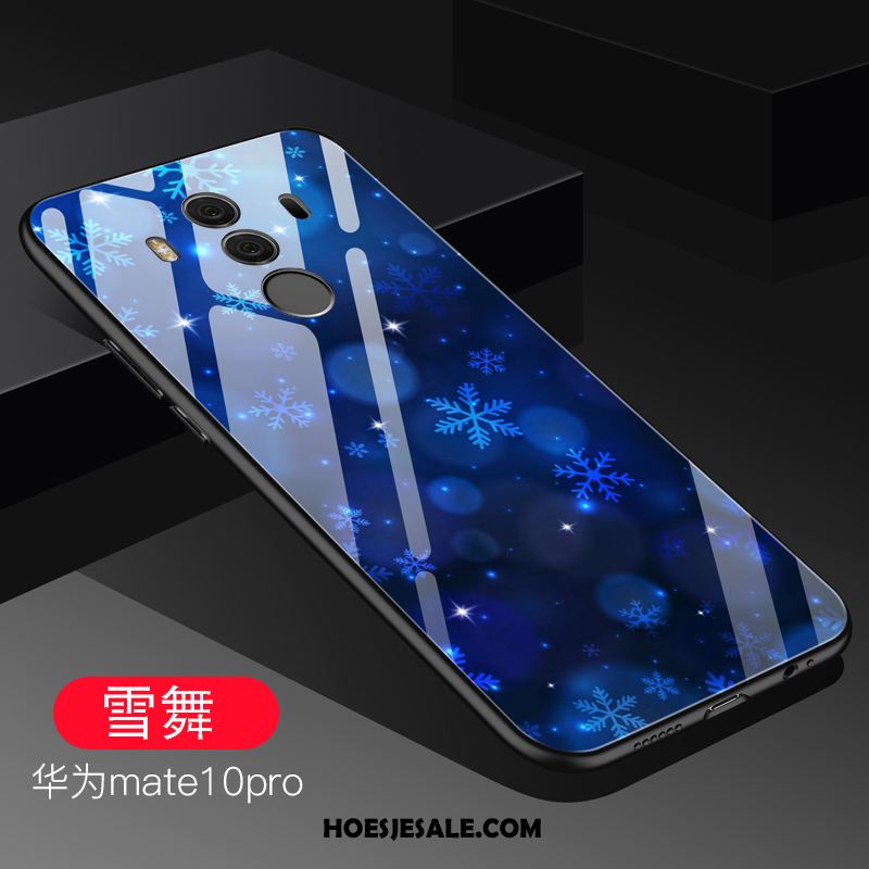 Huawei Mate 10 Pro Hoesje Hoes Glas Blauw Mobiele Telefoon Sale