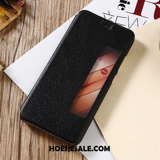 Huawei Mate 10 Pro Hoesje Mobiele Telefoon Leren Etui Clamshell Roze Hoes Kopen