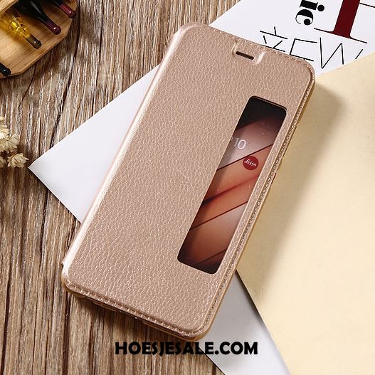 Huawei Mate 10 Pro Hoesje Mobiele Telefoon Leren Etui Clamshell Roze Hoes Kopen