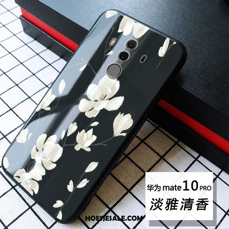 Huawei Mate 10 Pro Hoesje Mooie Anti-fall Chinese Stijl Zacht Glas Aanbiedingen