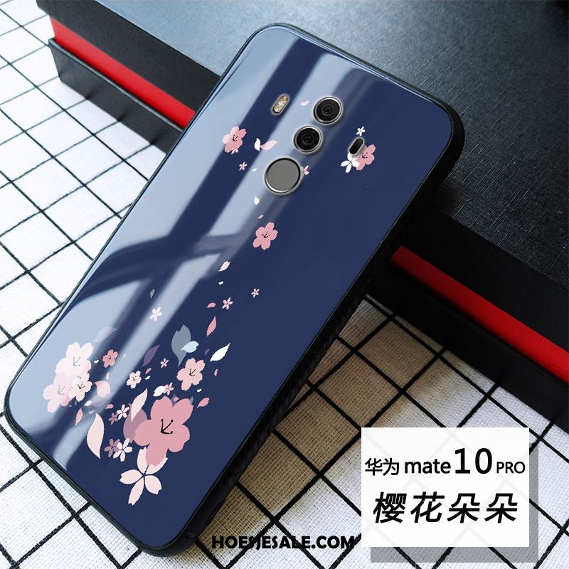 Huawei Mate 10 Pro Hoesje Mooie Anti-fall Chinese Stijl Zacht Glas Aanbiedingen