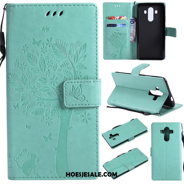 Huawei Mate 10 Pro Hoesje Purper Mobiele Telefoon Bescherming Clamshell Leren Etui Aanbiedingen