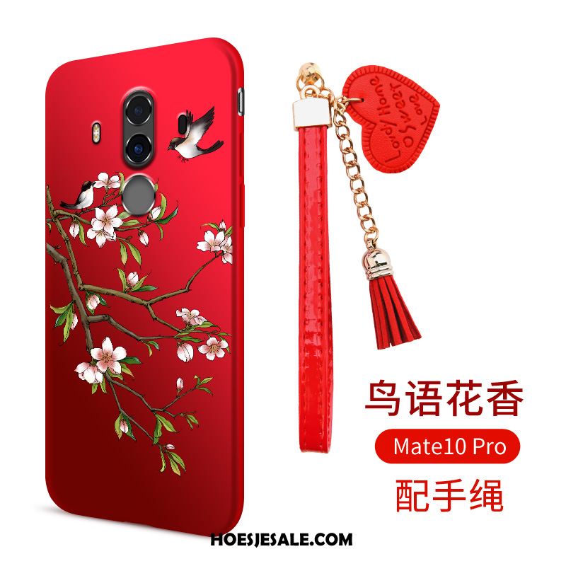 Huawei Mate 10 Pro Hoesje Ring Trend Rood Zacht Mobiele Telefoon Goedkoop