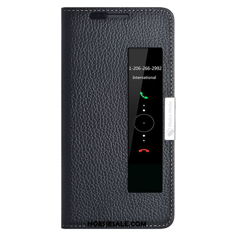Huawei Mate 10 Pro Hoesje Roze Leer Mobiele Telefoon Rood Leren Etui Sale