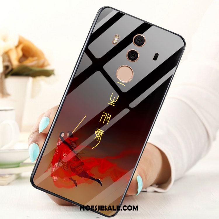 Huawei Mate 10 Pro Hoesje Zwart Anti-fall Zacht Glas Mobiele Telefoon Sale