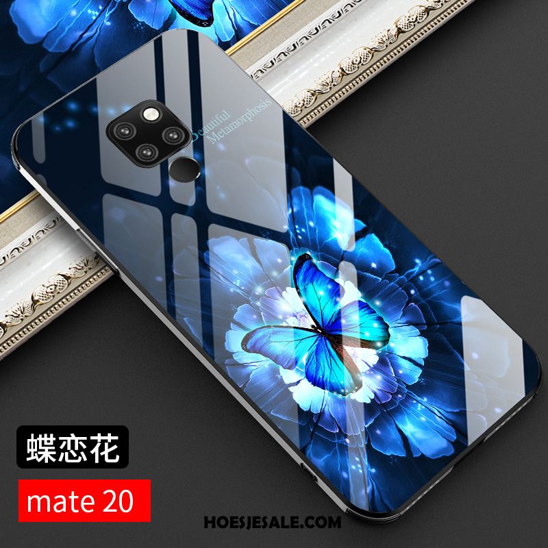 Huawei Mate 20 Hoesje Chinese Stijl Scheppend Glas Nieuw Anti-fall Korting