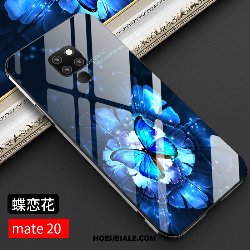 Huawei Mate 20 Hoesje Chinese Stijl Scheppend Glas Nieuw Anti-fall Korting