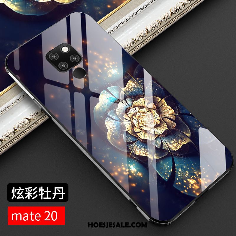 Huawei Mate 20 Hoesje Chinese Stijl Scheppend Glas Nieuw Anti-fall Korting