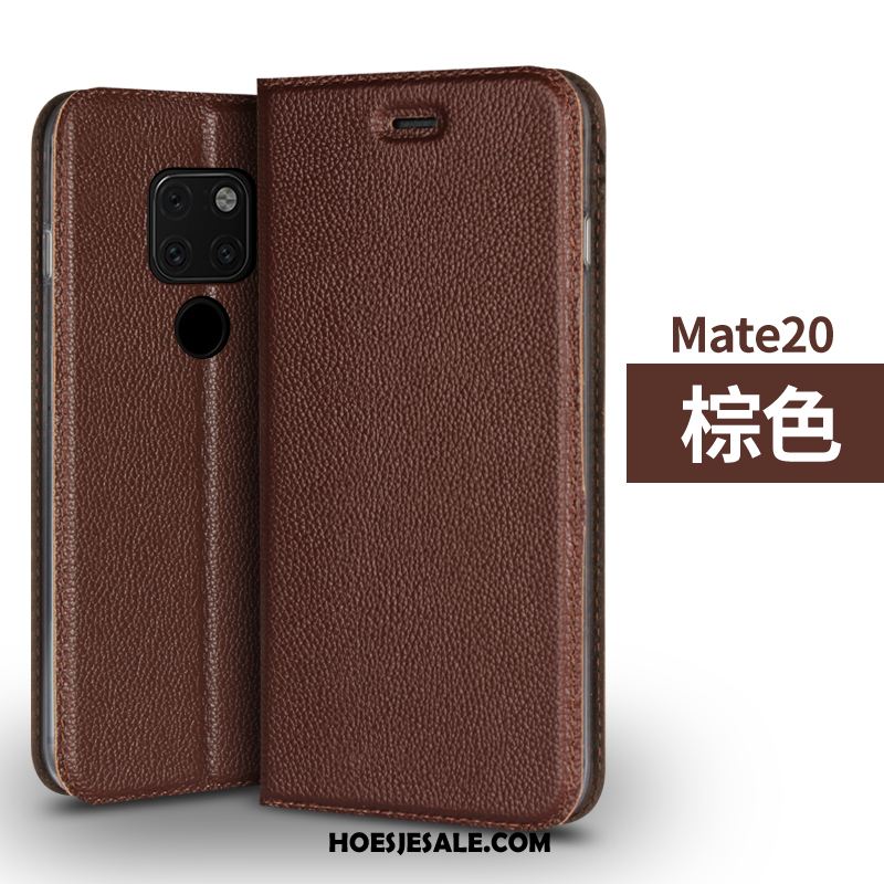Huawei Mate 20 Hoesje Echt Leer Dun All Inclusive Mobiele Telefoon High End Kopen