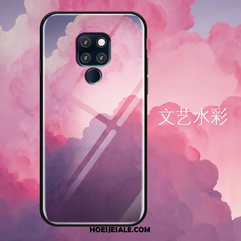 Huawei Mate 20 Hoesje Maand Sterrenhemel Bescherming Roze Dromen Online