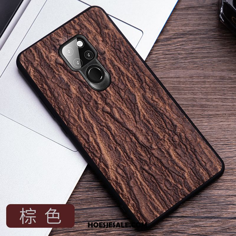 Huawei Mate 20 Hoesje Mobiele Telefoon Zwart High End Trendy Merk Echt Leer Korting