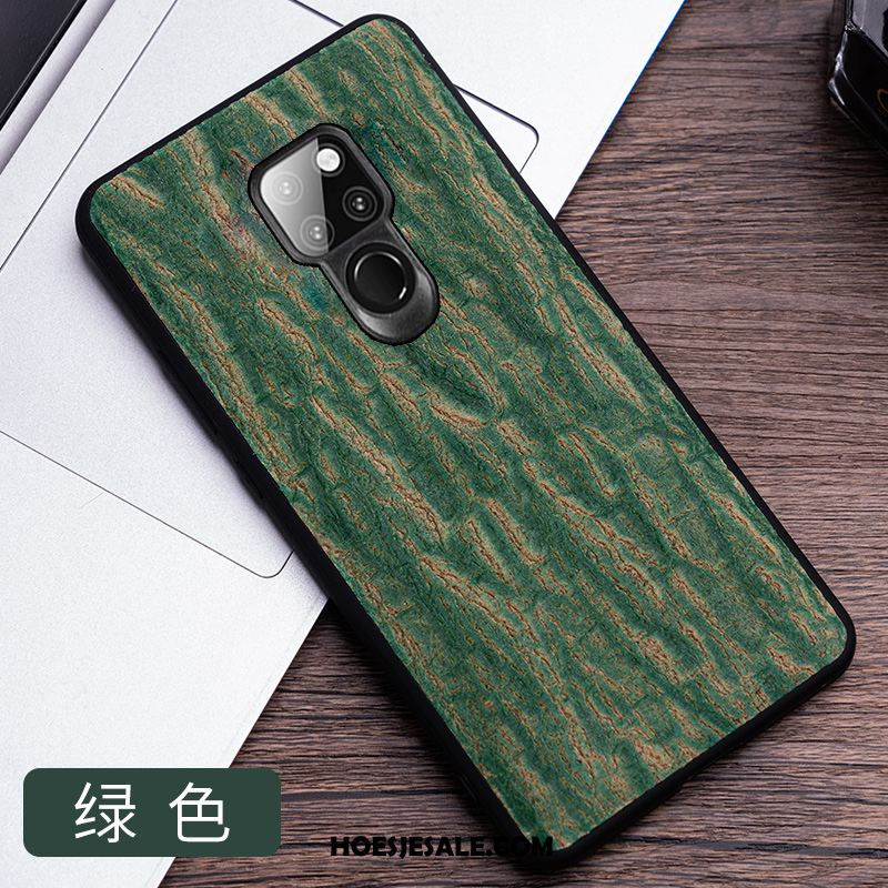 Huawei Mate 20 Hoesje Mobiele Telefoon Zwart High End Trendy Merk Echt Leer Korting