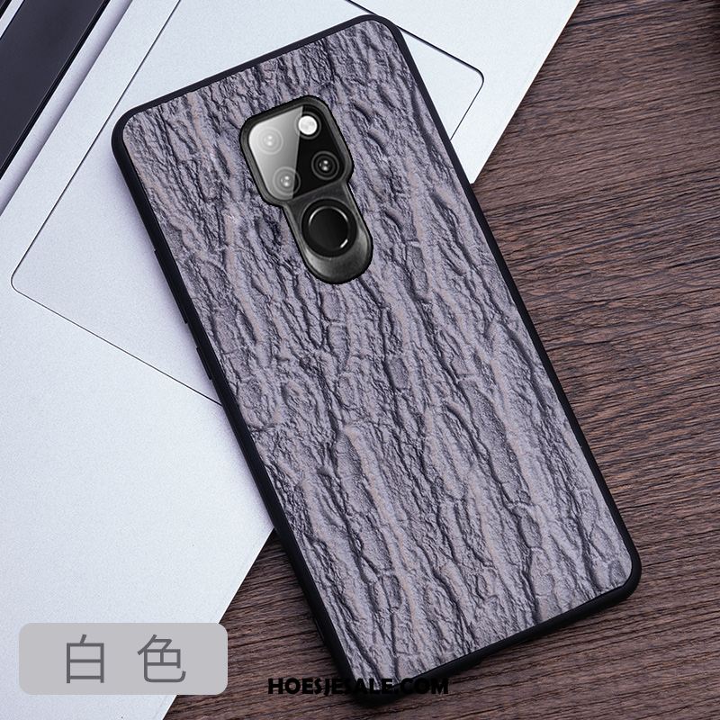 Huawei Mate 20 Hoesje Mobiele Telefoon Zwart High End Trendy Merk Echt Leer Korting