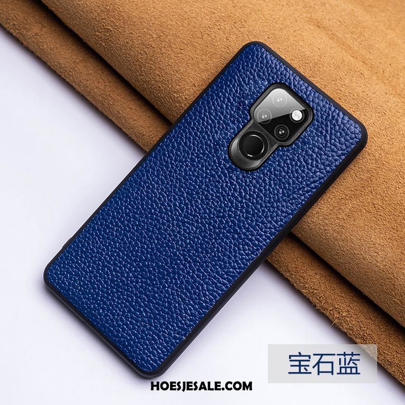 Huawei Mate 20 Hoesje Trendy Merk Persoonlijk Pas Zwart Leren Etui Online