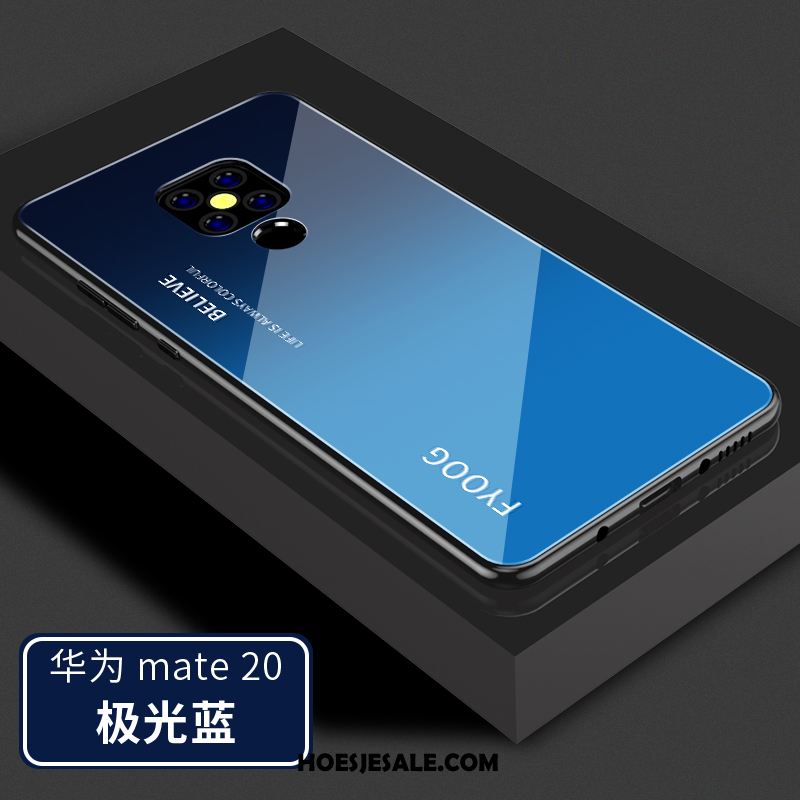 Huawei Mate 20 Hoesje Zacht Eenvoudige Anti-fall Gehard Glas Bescherming Sale