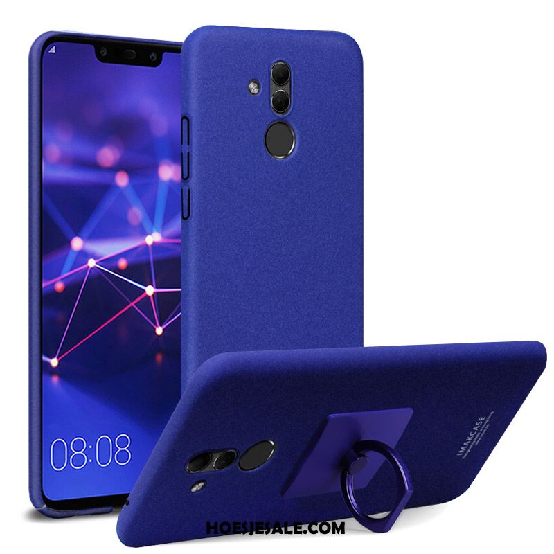 Huawei Mate 20 Lite Hoesje Blauw Mobiele Telefoon Schrobben Ring Bescherming Goedkoop