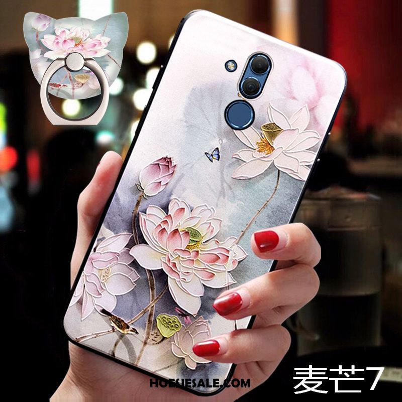 Huawei Mate 20 Lite Hoesje Persoonlijk Blauw Trendy Merk Ondersteuning Scheppend Goedkoop
