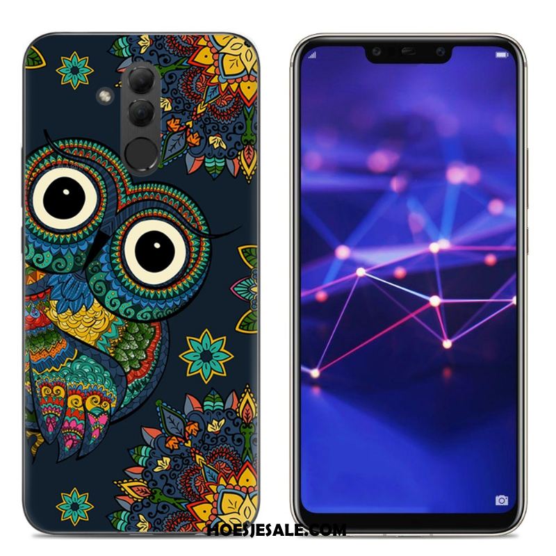 Huawei Mate 20 Lite Hoesje Spotprent Blauw Scheppend Mobiele Telefoon Hoes Online