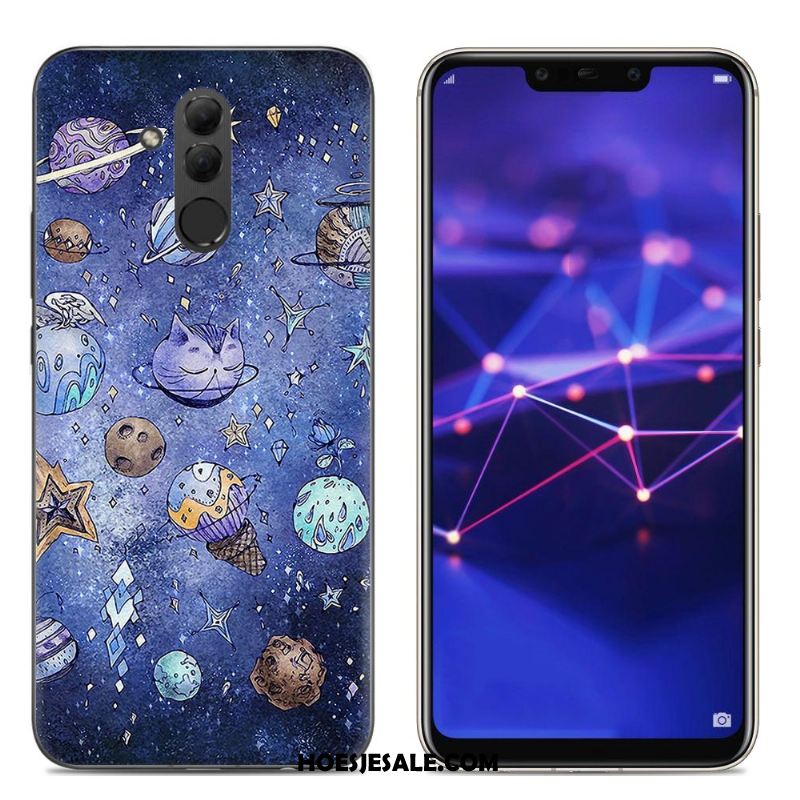 Huawei Mate 20 Lite Hoesje Spotprent Blauw Scheppend Mobiele Telefoon Hoes Online