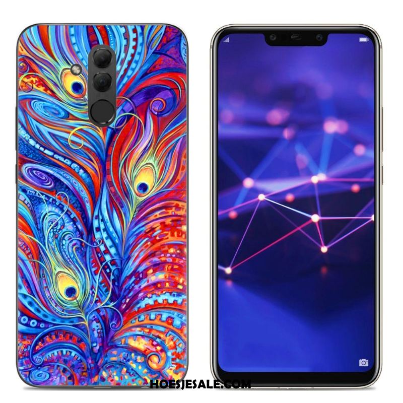 Huawei Mate 20 Lite Hoesje Spotprent Blauw Scheppend Mobiele Telefoon Hoes Online