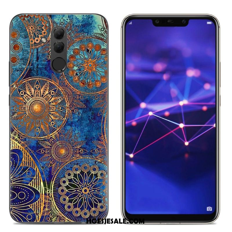 Huawei Mate 20 Lite Hoesje Spotprent Blauw Scheppend Mobiele Telefoon Hoes Online