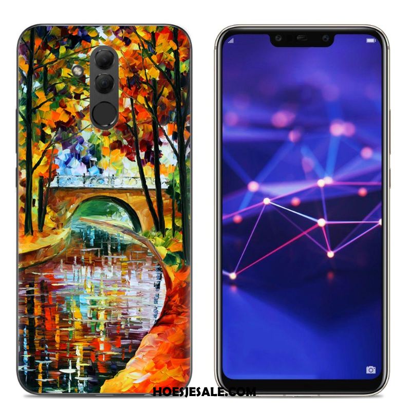 Huawei Mate 20 Lite Hoesje Spotprent Blauw Scheppend Mobiele Telefoon Hoes Online