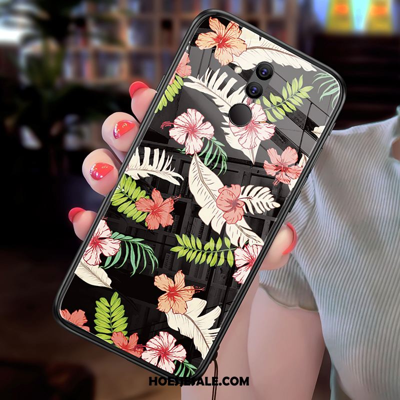 Huawei Mate 20 Lite Hoesje Trend Bloemen Blauw Vintage Bescherming Aanbiedingen