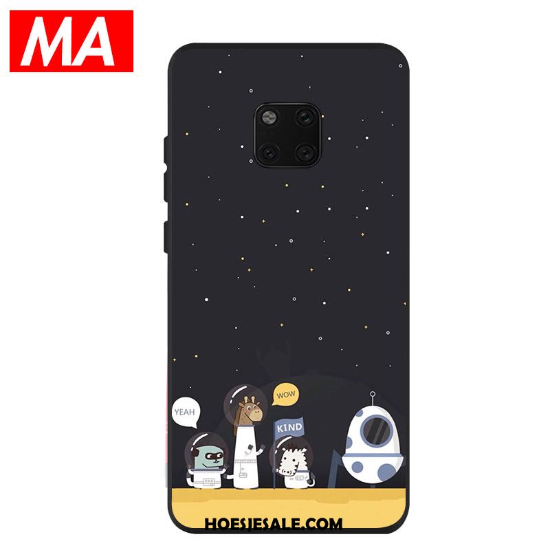 Huawei Mate 20 Pro Hoesje Hoes Blauw Mooie Abstract Spotprent Korting