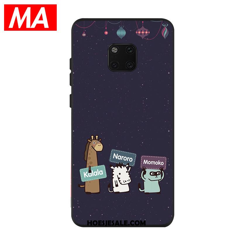 Huawei Mate 20 Pro Hoesje Hoes Blauw Mooie Abstract Spotprent Korting