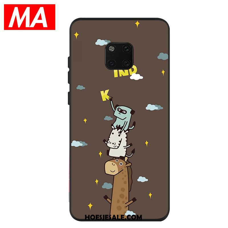 Huawei Mate 20 Pro Hoesje Hoes Blauw Mooie Abstract Spotprent Korting