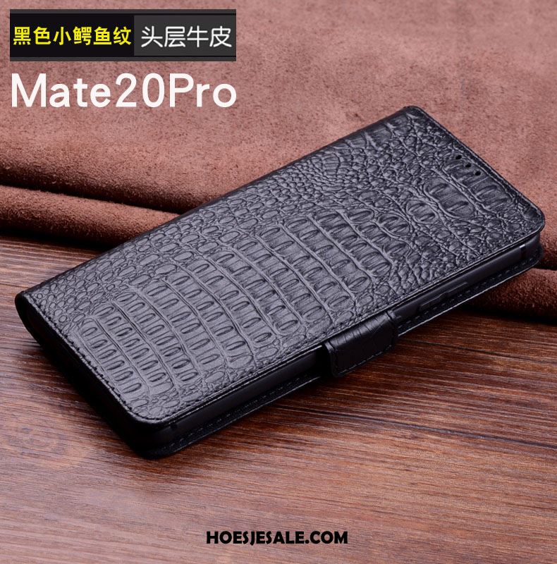 Huawei Mate 20 Pro Hoesje Leren Etui Echt Leer Mini Mobiele Telefoon Krokodillenleer Aanbiedingen