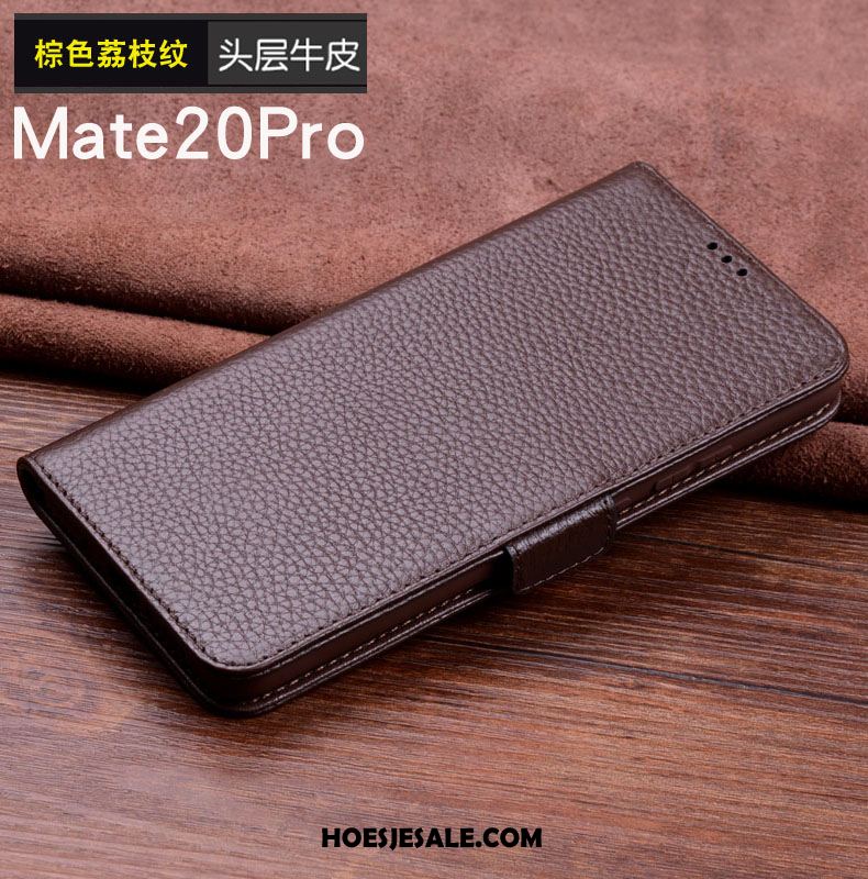 Huawei Mate 20 Pro Hoesje Leren Etui Echt Leer Mini Mobiele Telefoon Krokodillenleer Aanbiedingen