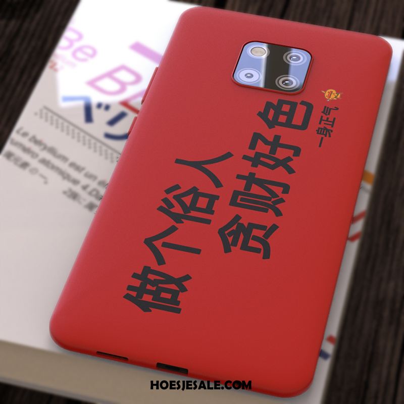 Huawei Mate 20 Pro Hoesje Mobiele Telefoon Anti-fall Rood Persoonlijk Siliconen Sale