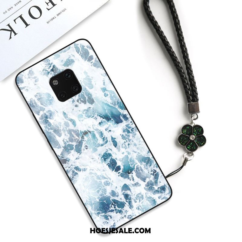 Huawei Mate 20 Pro Hoesje Patroon Lovers Hoes Glas Kunst Sale