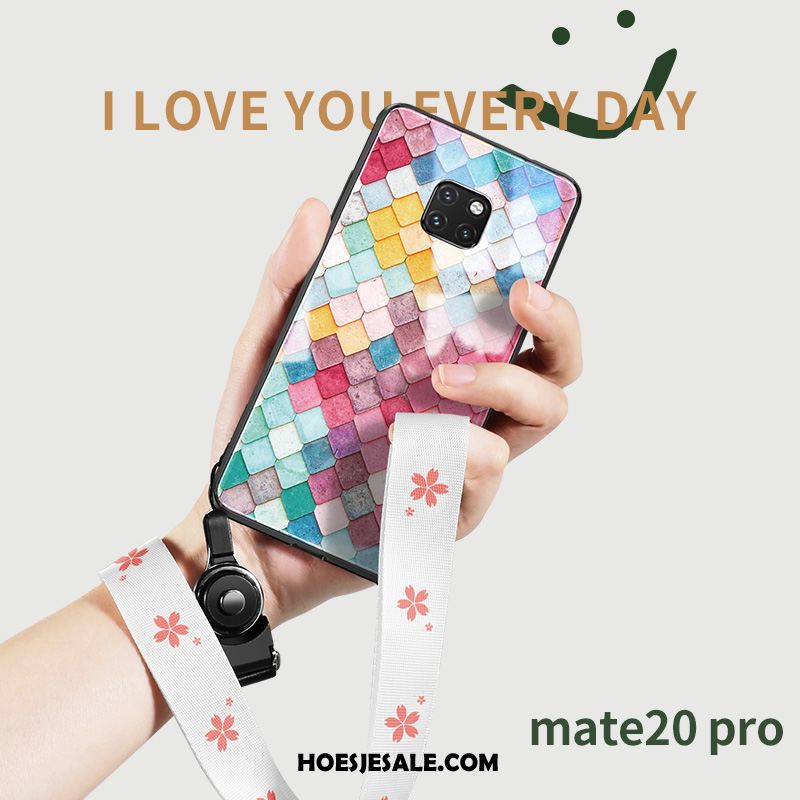 Huawei Mate 20 Pro Hoesje Wind Glas Trend Anti-fall Mobiele Telefoon Winkel