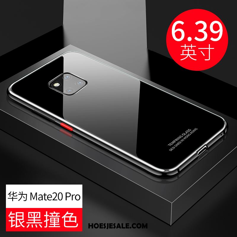 Huawei Mate 20 Pro Hoesje Wit Omlijsting Hoes Metaal Persoonlijk