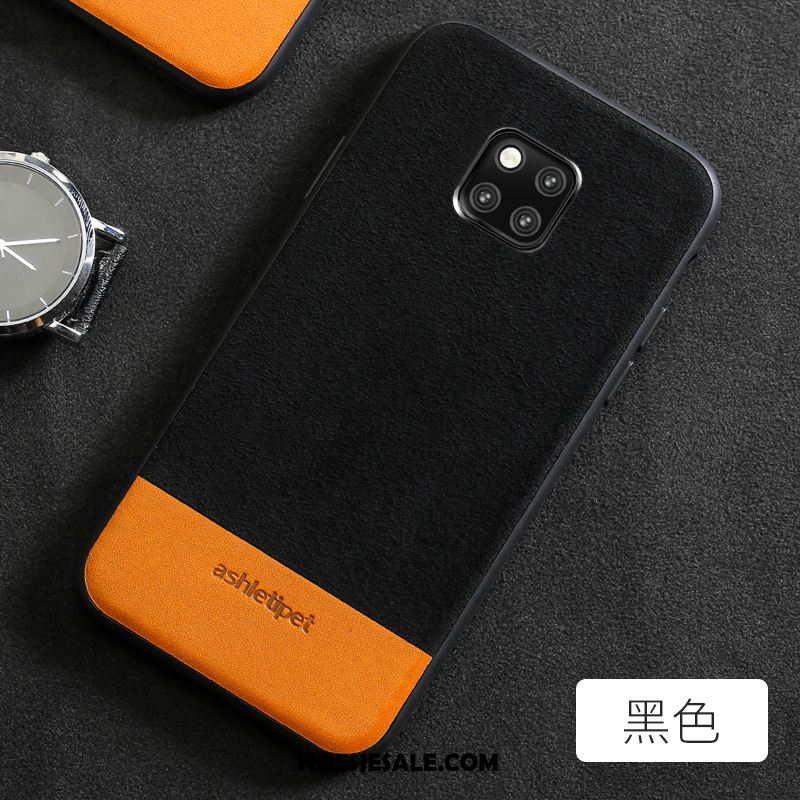 Huawei Mate 20 Pro Hoesje Zwart Leren Etui Bedrijf Mobiele Telefoon Trend Kopen