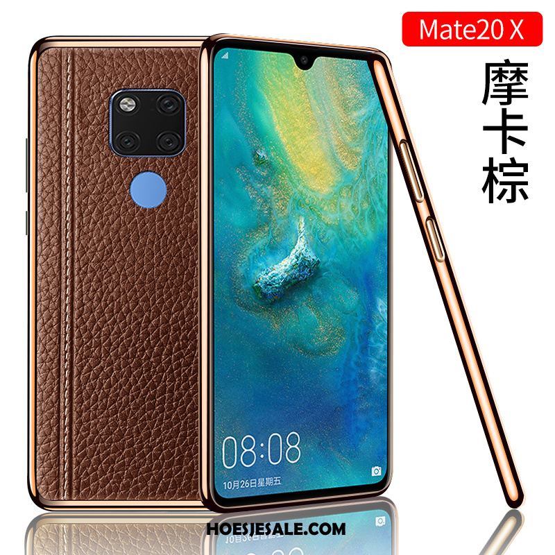 Huawei Mate 20 X Hoesje Hoes Mobiele Telefoon Nieuw Trendy Merk Leren Etui Online