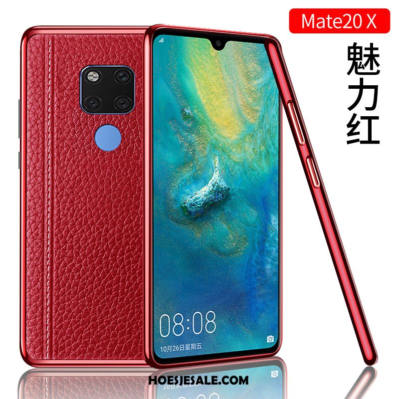 Huawei Mate 20 X Hoesje Hoes Mobiele Telefoon Nieuw Trendy Merk Leren Etui Online