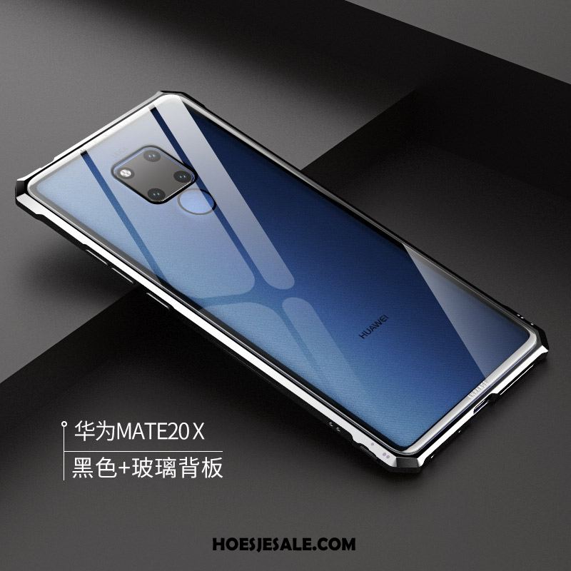 Huawei Mate 20 X Hoesje Tempereren Net Red Doorzichtig Trendy Merk Goud Aanbiedingen