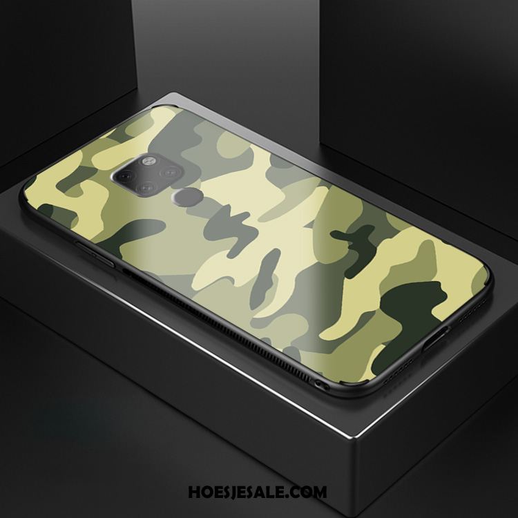 Huawei Mate 20 X Hoesje Trend Camouflage Groen Spiegel Koel Goedkoop